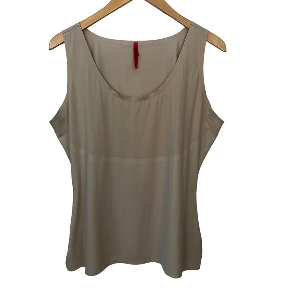 Spanx Womens Plus Size 2X Tan Nude Sleeveless Compression Tank Top Smoothing - Picture 1 of 6